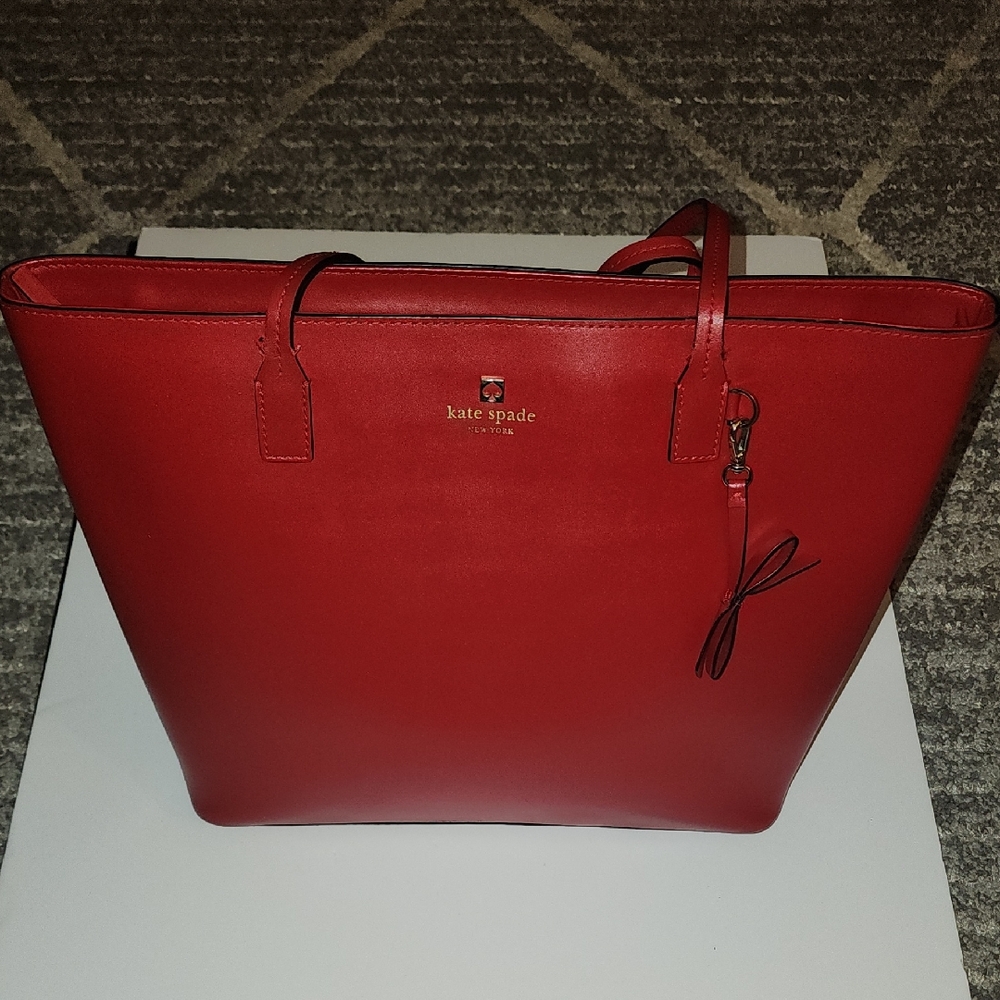 Kate Spade Sawyer Street Tori Tote.  Vibrant Red Color.